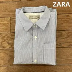 ZARA Boys 長袖　ワイシャツ　ブルー