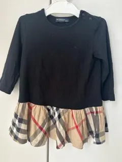 BURBERRY ノバチェック フリルトップス 80cm 春 秋 長袖