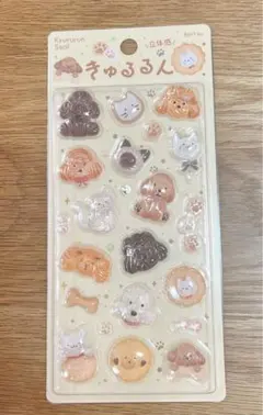 正規品 きゅるるん シール ふわふわanimals 新品未開封　BGM