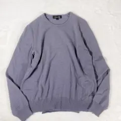 Drawer ドゥロワー 14G カシミヤ100% クルーネックニット グレー