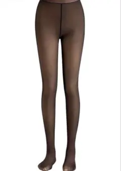 タイツ 裏起毛 レディース 透け感 フェイク ストッキング風 美脚 美尻 暖かい