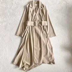 ムルーア MURUA トレンチコート ロングワンピース 2WAY ベージュ Fのサムネイル