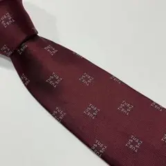 【ネクタイ　東京理科大学　パターン柄　ジャガード　シルク　古着】