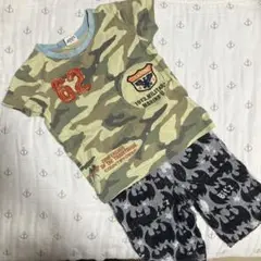 【匿名発送】F.O.KIDS Tシャツ　コウモリ柄ハーフパンツ　90 95