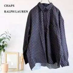 zC1369【XL】CHAPS RALPH LAUREN シャツ 総柄 長袖のサムネイル