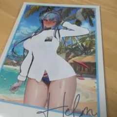 勝利の女神NIKKE C106 ヘルム 水感ハガキ