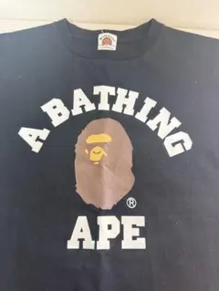 【A BATHING APE BAPE】エイプ Tシャツ ブラック ロゴT 半袖のサムネイル