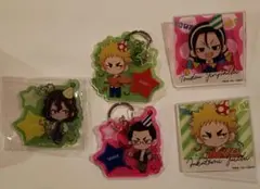 弱虫ペダル　ミニキャラ　アクリルバッジ　キーホルダー　東堂　手嶋　福富　金城