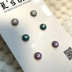 STAINLESS・mini ハートpierceセット