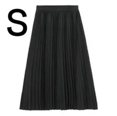 新品 GU WOMENプリーツロングスカート Z＋E ブラック　S