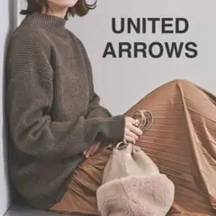 【最終値下げ】UNITED ARROWS アゼボトルネックニット/ブラウン