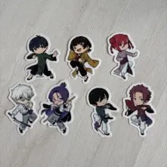 ブルーロック　チャイナカンフー　ダイカットステッカー　　7種セット