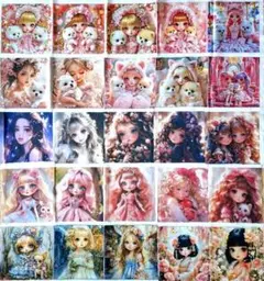★激安セール‼️★　⑧パネル生地　猫ちゃんパネル生地　　25枚セット　まとめ売り
