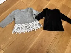 保育園ベビートップス　60〜70cm 二枚