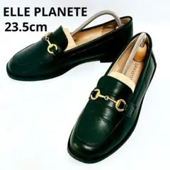 【美品】ELLE PLANETE エル プラネット ビット ローファー 黒
