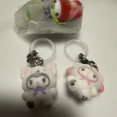 クロミ ふわふわスノー めじるしアクセサリー サンリオ　マイメロ　ガチャガチャ