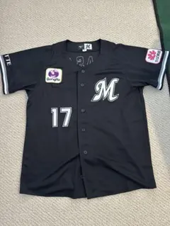 千葉ロッテマリーンズ 佐々木朗希 選手 レプリカユニフォーム Lサイズ 黒 千葉ロッテマリーンズL和田康士朗63レプリカユニフォームBSW2025
