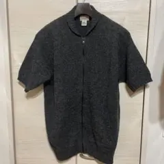 BEAMS ダークグレー L ウールセーター