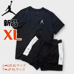 ナイキ　ジョーダン　セットアップ　メンズ　XL 黒　上下セット　Tシャツ