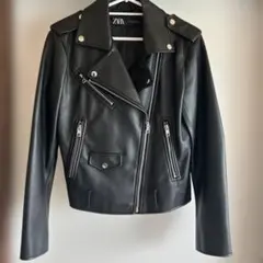 ZARA ライダースジャケット　ブラック