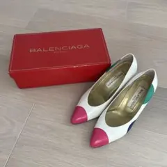 MANOLO BLAHNIK バイカラー スリングバック ミュール 35 - メルカリ