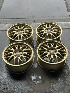 スバル純正 STI BBS 16インチ ゴールドホイール 4本セット希少 当時物のサムネイル