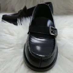 ハルタ リングストラップ　ヒールアップ4.5㎝　ローファー　23.0cm EEE