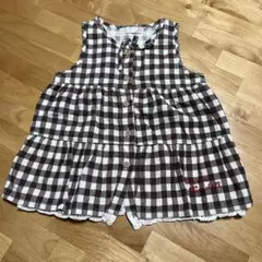 OLIVE des OLIVE チェック柄 秋冬 ワンピース 90cm