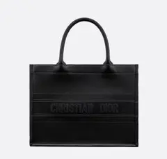 Dior ブックトート バッグ ミディアム レザー トートバッグ ブラック