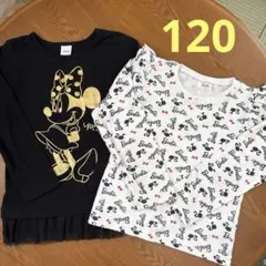ディズニー ミニーマウス ・バービー長袖カットソー 120