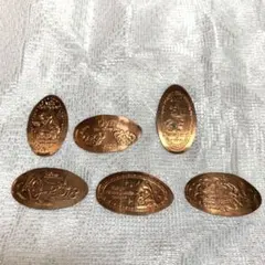ディズニー　スーベニアメダル6枚セット　ダッフィー　アリス　ベル　アリエル◎