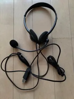 エレコム ヘッドセット マイク USB 1.8m HS-HP27U