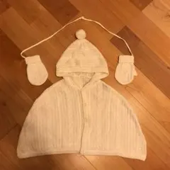 コムサイズム ポンチョ & 手袋 70cm