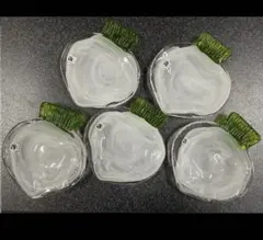 ［値下げ中です］月夜野工房　ガラスプレート　皿　器　大根　野菜シリーズ