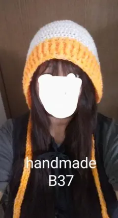 ボンネット❤バラクラバ❤ニット帽➡handmade➡B37