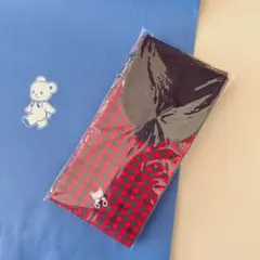 【新品.未開封】♡ファミリア ♡シュパットエコバッグ　 赤チェック　Mサイズ ♡