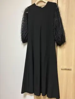 【オケージョン】フリンジシアードッキングタックワンピース