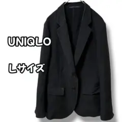 N0808　テーラードジャケット　2ボタン　シングル　ブラック　L