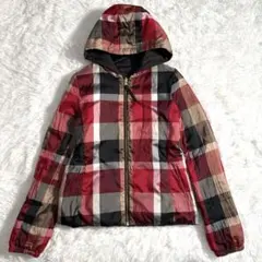 バーバリーブルーレーベル ダウンジャケット ライト リバーシブル ノバチェック