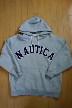 NAUTICA グレー フード付きパーカー