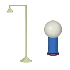 IKEA PS 2026 フロアアップライト　LEDポータブルランプ　セットのサムネイル
