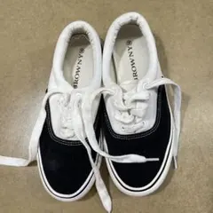 BROWNY 黒白 ローカットスニーカー　M