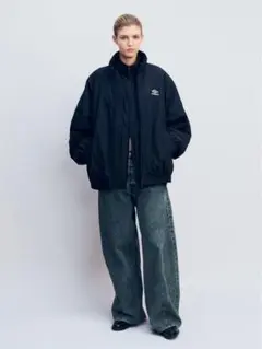 90s UMBRO ブラック　ナイロンジャケット Y2K