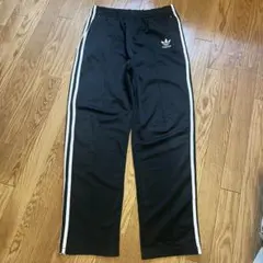90s 00s Adidas トラックパンツ ブラック トレフォイル Lサイズ