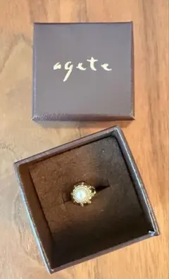 agete パール イヤーカフ