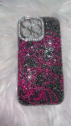 ビジュー装飾 iPhone13pro用ケース