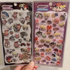 2枚セット　パワーパフガールズボンボンドロップシール　プチドロップ