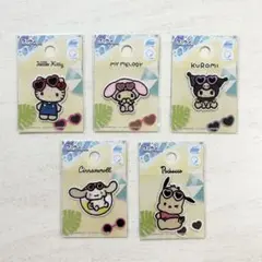 サンリオ 日焼け ワッペン 5点セット