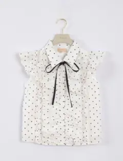 An mille アンミール スカラップフリルボリュームブラウス | Mercari