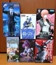 HUNTER×HUNTER、チェンソーマン、ワンピース　フィギュア　６体セット